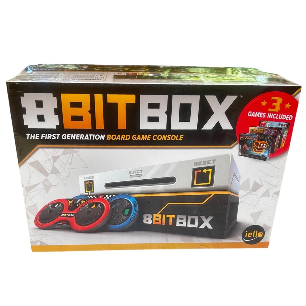 IELLO 8BitBox Board Game Console Retro Video Game Style Tabletop 3 Games New